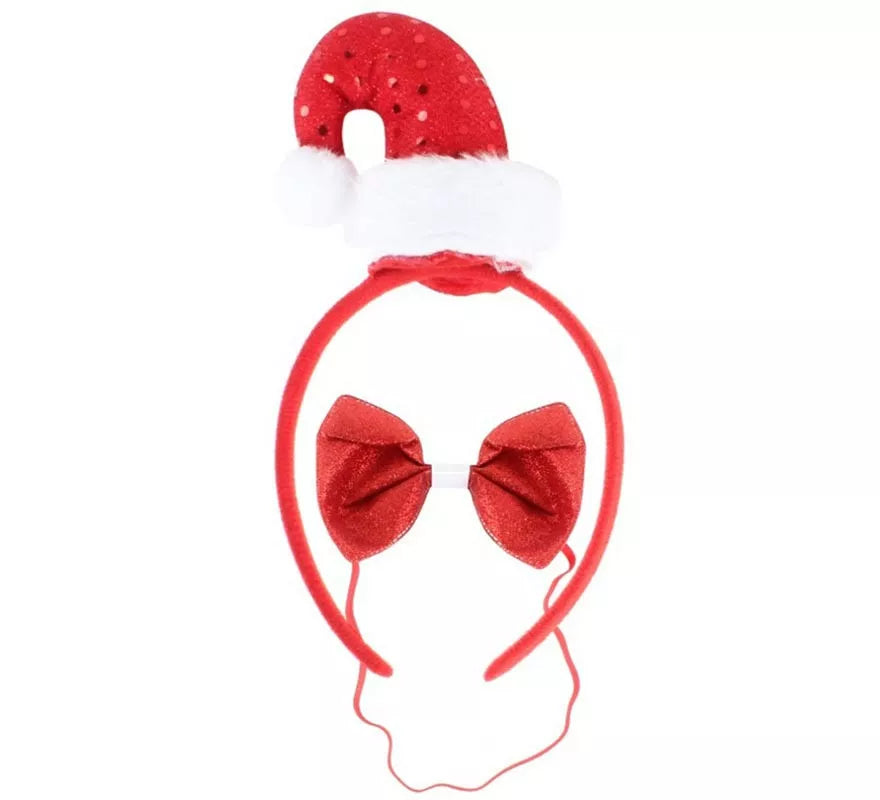 Translation missing: es.Kit de Papá Noel: Diadema y Pajarita