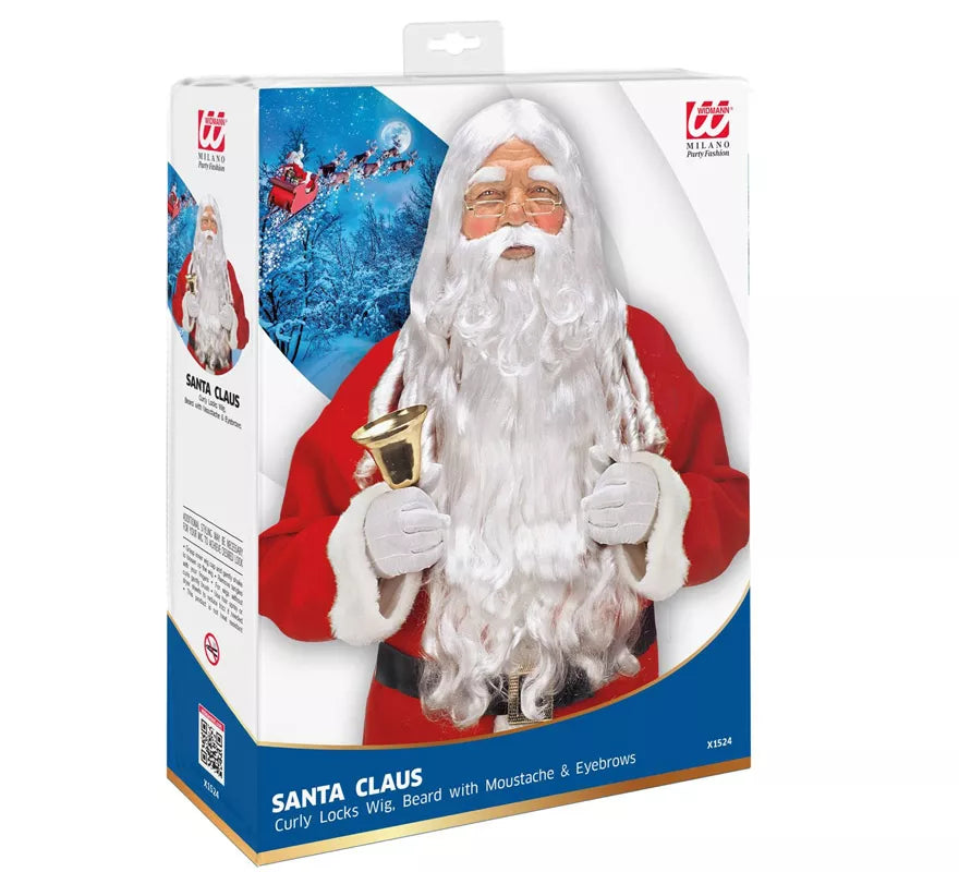Translation missing: de.Kit de Papá Noel: Peluca, Barba, Bigote y Cejas