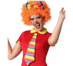 Multicolor Clown Kit: Krawatte und Tiara-Schleife