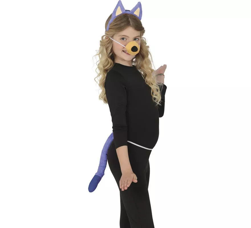 Translation missing: de.Kit de Perrito azul para niños: cola, orejas y nariz