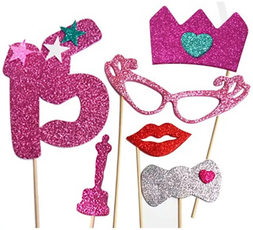 Translation missing: de.Kit de Photocall Chica Felices 15 años con 6 Piezas
