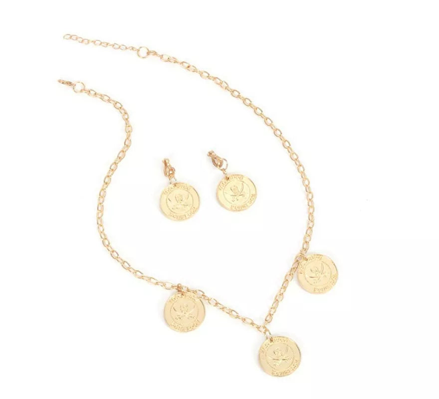 Translation missing: de.Kit de Pirata dorado: Collar y Pendientes