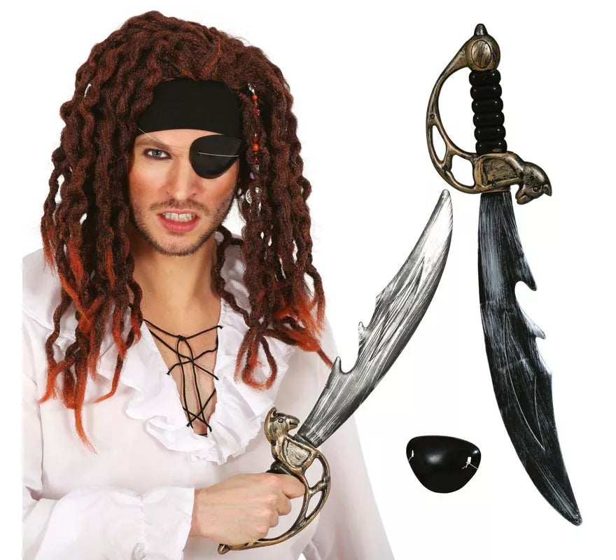 Translation missing: de.Kit de Pirata: Espada y Parche de 50 cm