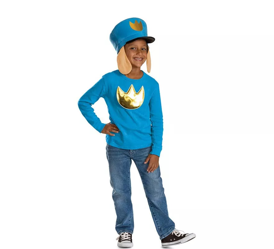 Translation missing: de.Kit de Policán Dog Man Infantil: Sombrero e Insignia