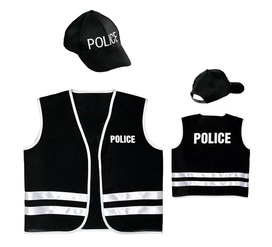 Translation missing: de.Kit de Policía inglés infantil: Gorro y chaleco