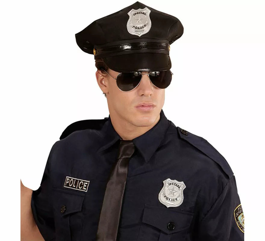 Translation missing: de.Kit de Policía para adultos: Gorra, Gafas y Placa