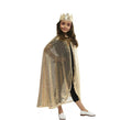 Kit de Princesa dorada brillo infantil: Capa y Corona