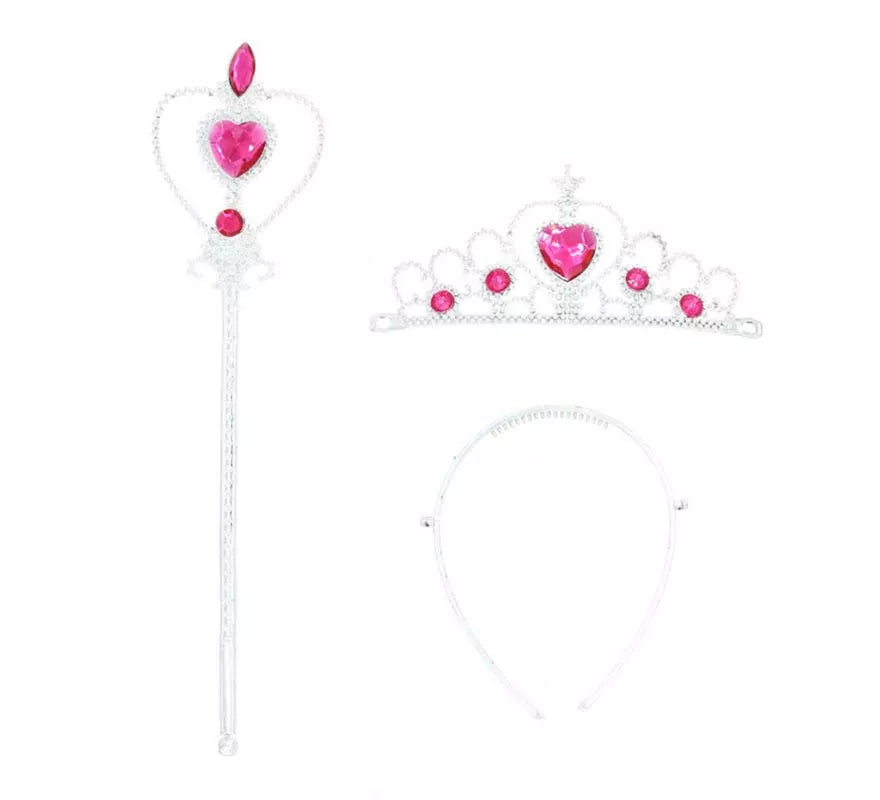 Translation missing: de.Kit de Princesa rosa: Corona, Varita y Cintillo