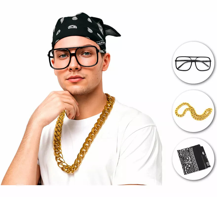 Translation missing: de.Kit de Rapero: Gafas, Collar y Pañuelo