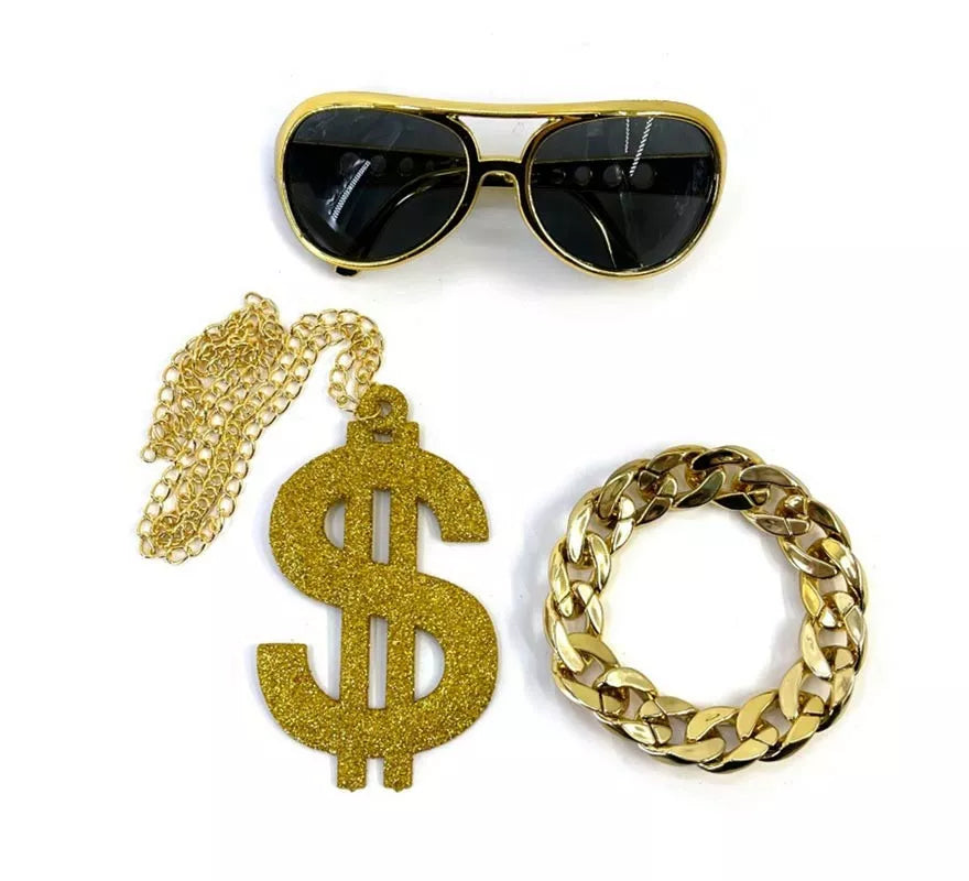 Translation missing: de.Kit de Rapero: Gafas, Collar y Pulsera