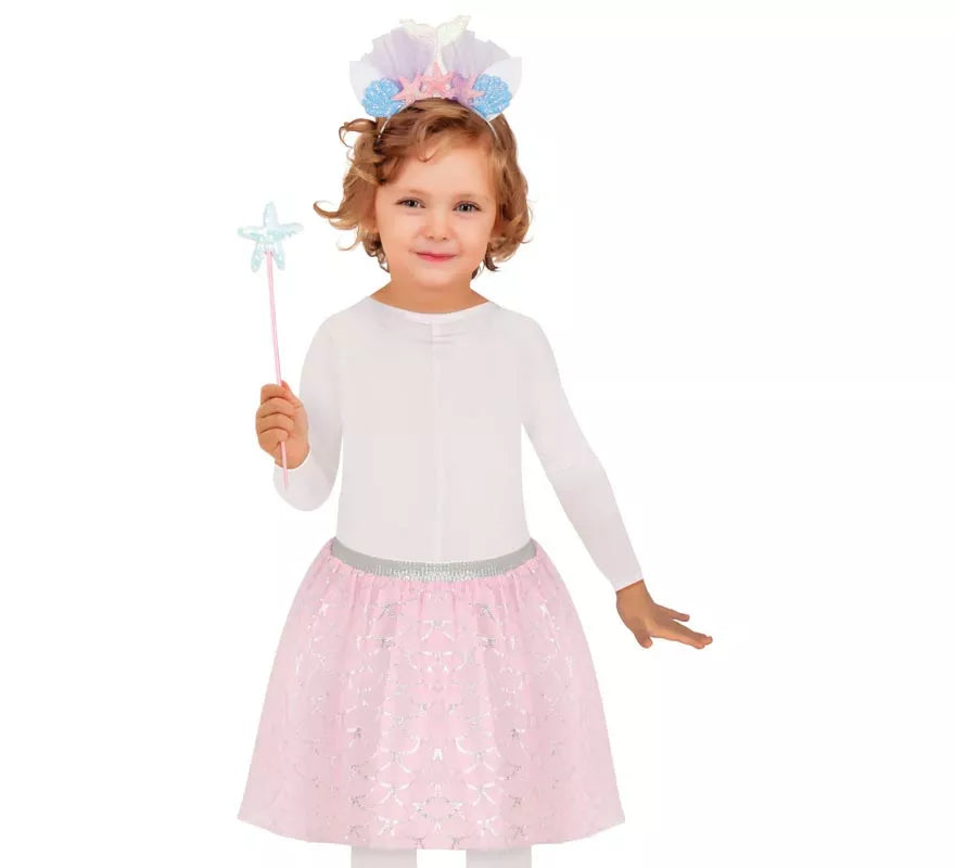 Translation missing: de.Kit de Sirenita infantil: Diadema, Varita y Tutú