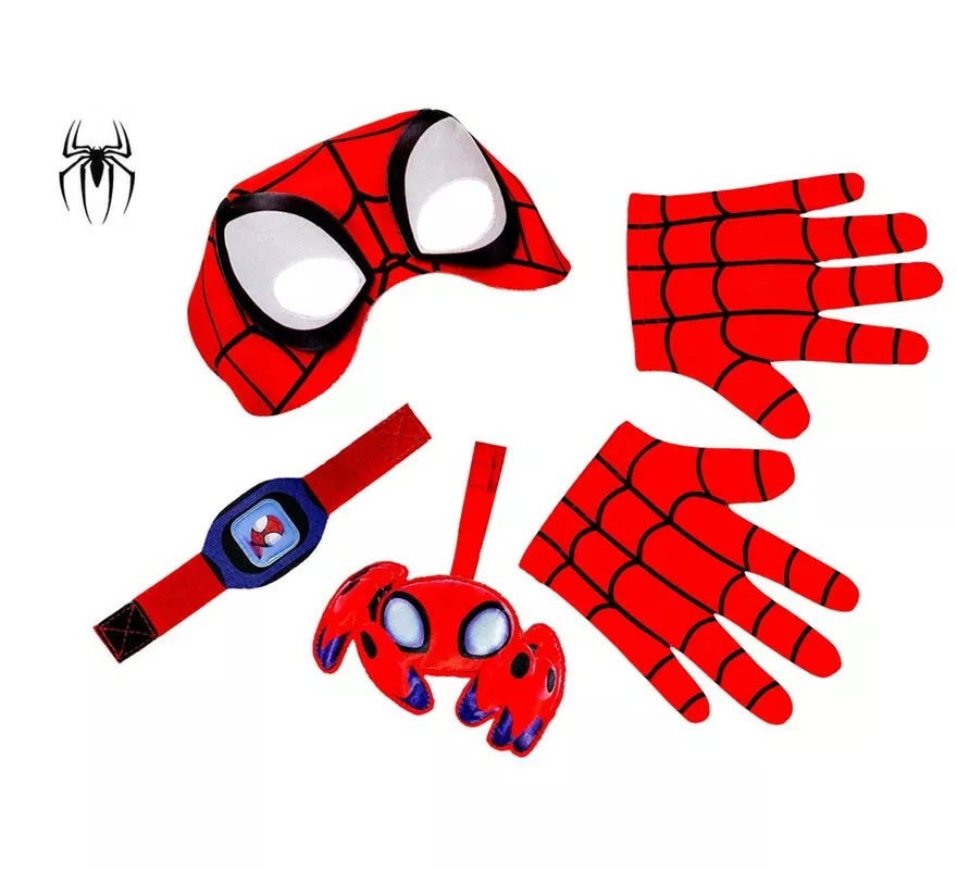 Translation missing: de.Kit de Spidey infantil: Antifaz, Guantes, Reloj y Araña