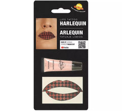 Harlekin Lips Tattoo Kit mit Feuchtigkeitscreme