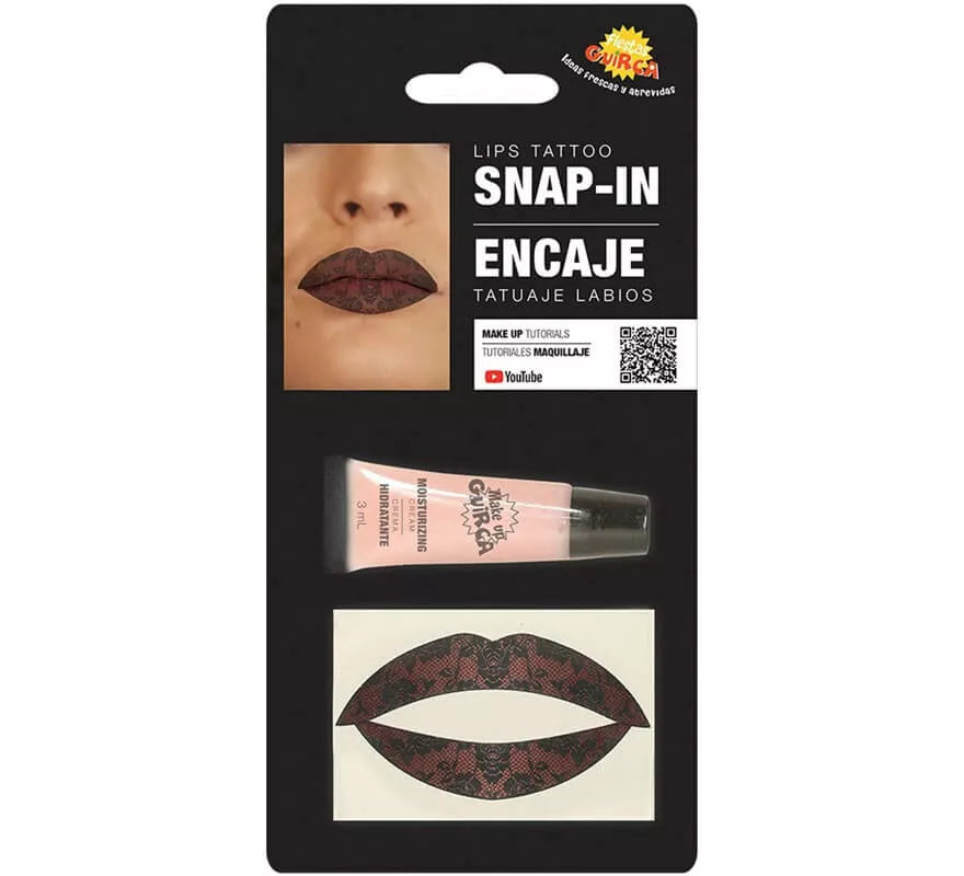 Translation missing: de.Kit de Tatuaje Labios de Encaje con Hidratante