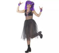 Kit de Vampira lila Molona adulto: Tutú y Peluca