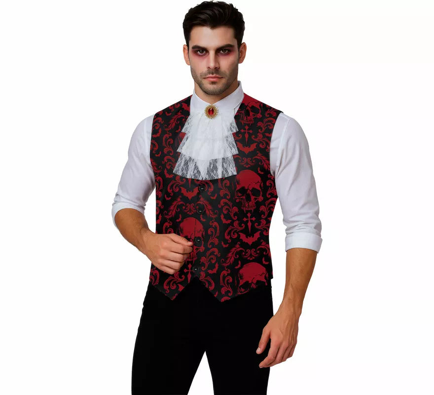 Kit de Vampiro: Chaleco y Pechera para hombre