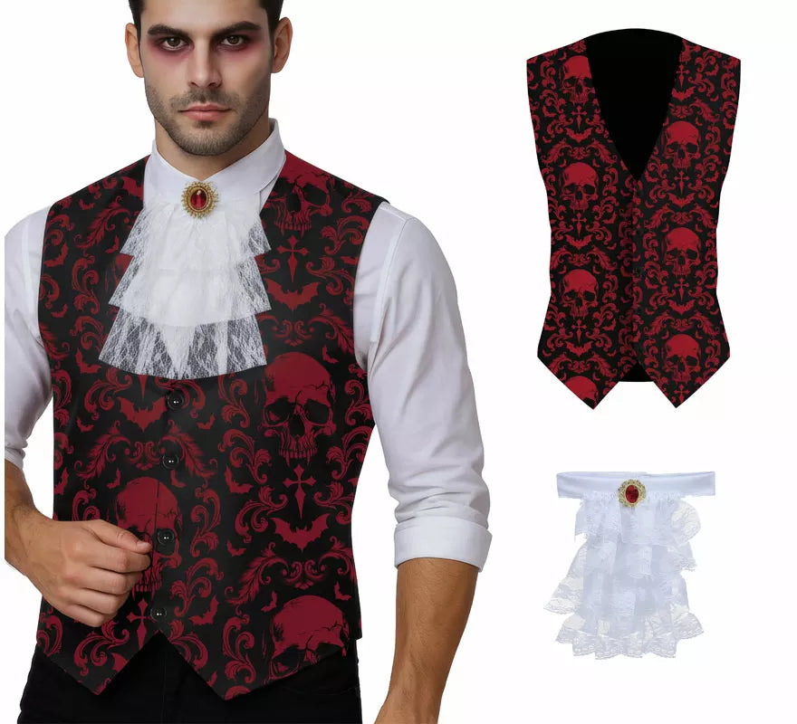 Translation missing: de.Kit de Vampiro: Chaleco y Pechera para hombre
