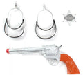 Kit de Vaquero: Pistola de juguete, Estrella y Espuelas