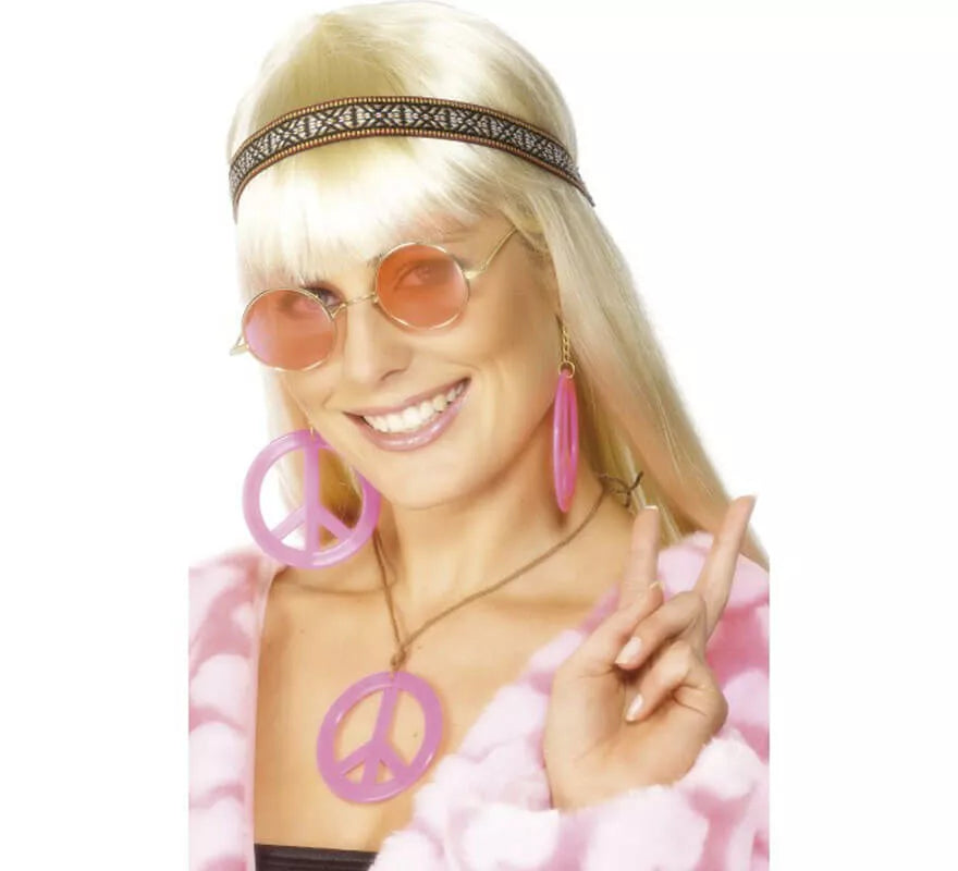 Translation missing: de.Kit Hippy Mujer: Cinta para Pelo, Gafas, Collar y Pendientes