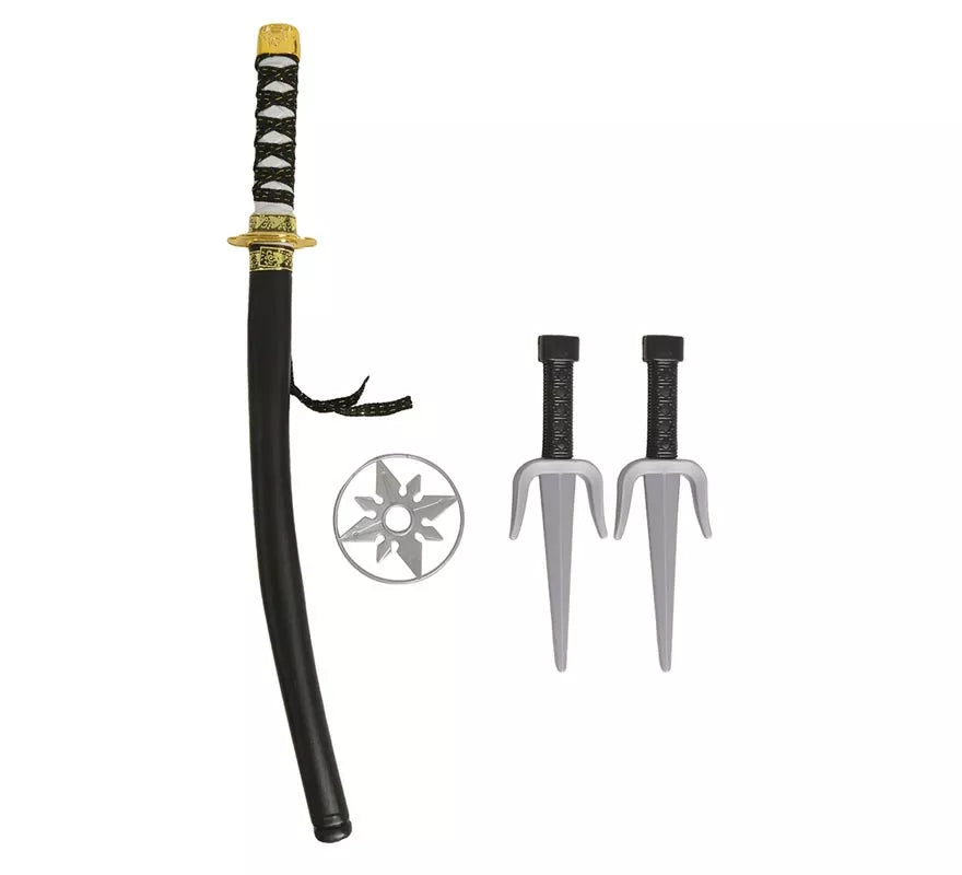 Kit Ninja: Sable, 2 Cuchillos y Estrella