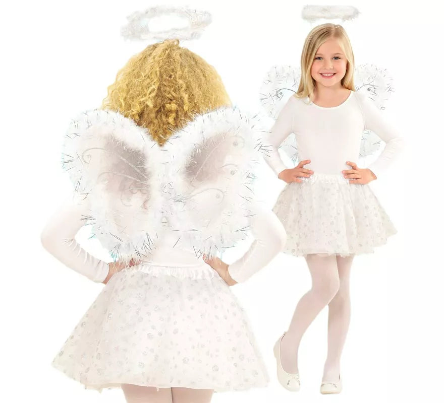 Kit o Disfraz de Ángel para niña