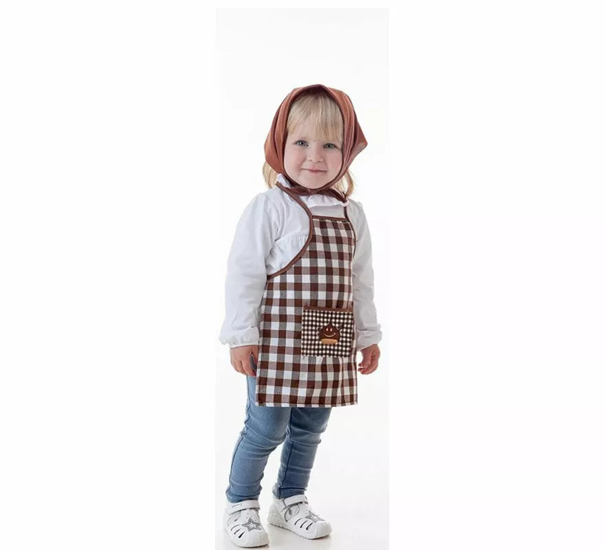 Translation missing: de.Kit o Disfraz de Castañera Ascen para niña: Delantal y Pañuelo