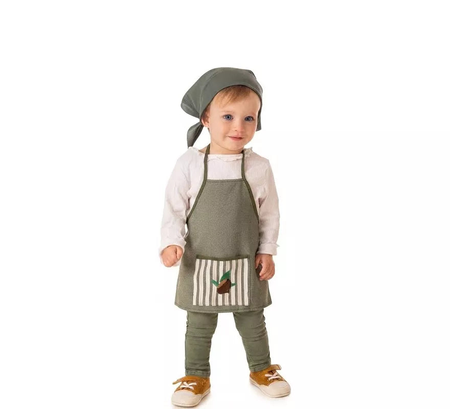 Translation missing: de.Kit o Disfraz de Castañera Verde Oliva para bebé