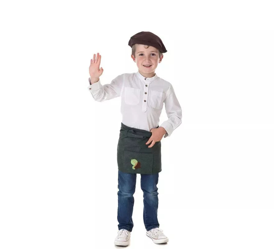 Translation missing: de.Kit o Disfraz de Castañero Otoño Verde para niño