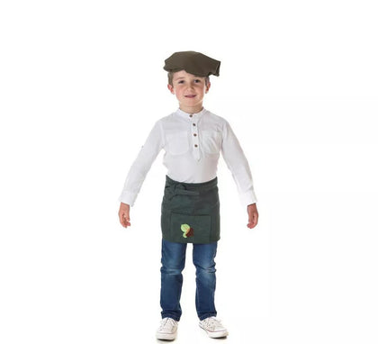 Kit o Disfraz de Castañero Otoño Verde para niño
