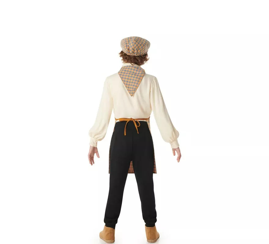 Translation missing: de.Kit o Disfraz de Castañero para niños: Gorra, Delantal y Pañuelo