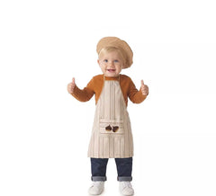 Set oder Braungestreiftes Kastanienverkäufer Kostüm für Babys