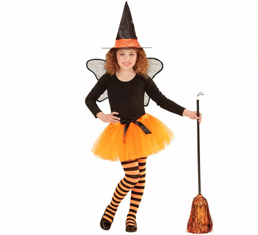 Translation missing: de.Kit o Disfraz de Hada Bruja para niña: Tutu, Alas y Sombrero