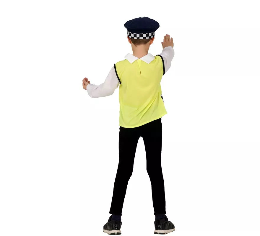 Translation missing: de.Kit o Disfraz de Policía para niños: Chaleco, Gorro y Camisa