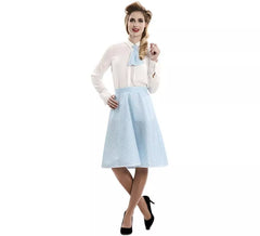 Blue Pin-Up Kit für Damen: Rock und Krawatte