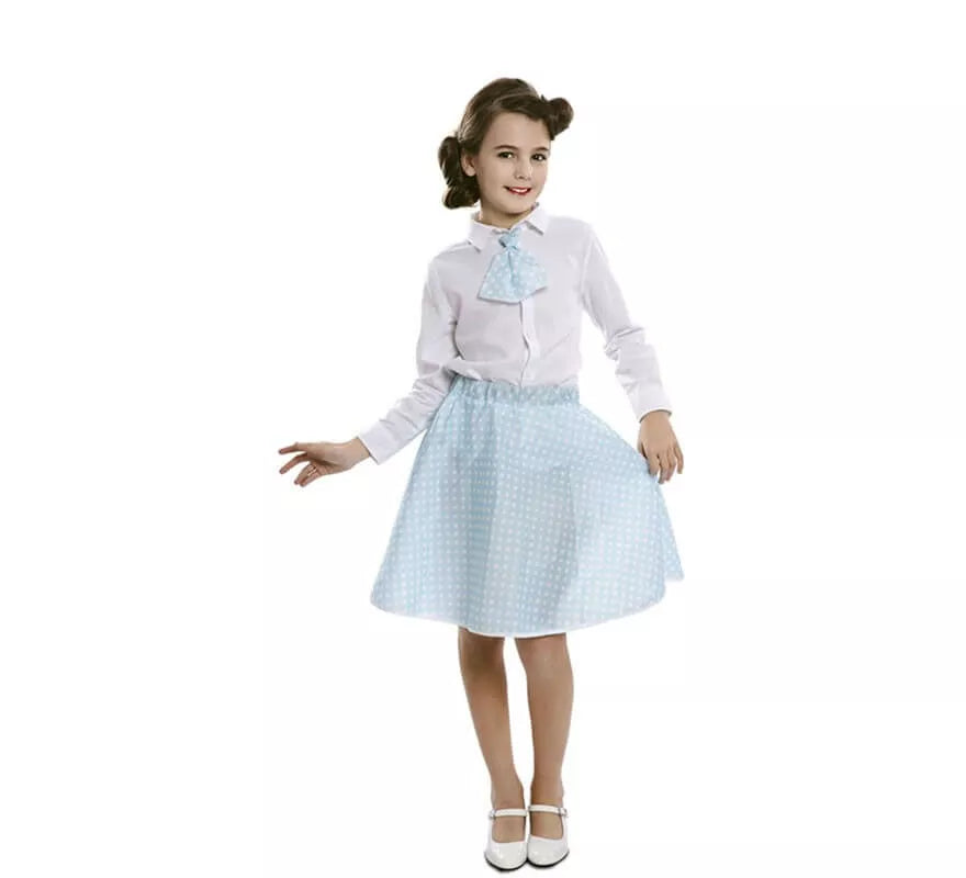 Translation missing: de.Kit Pin-Up Azul para niña: Falda y Corbata