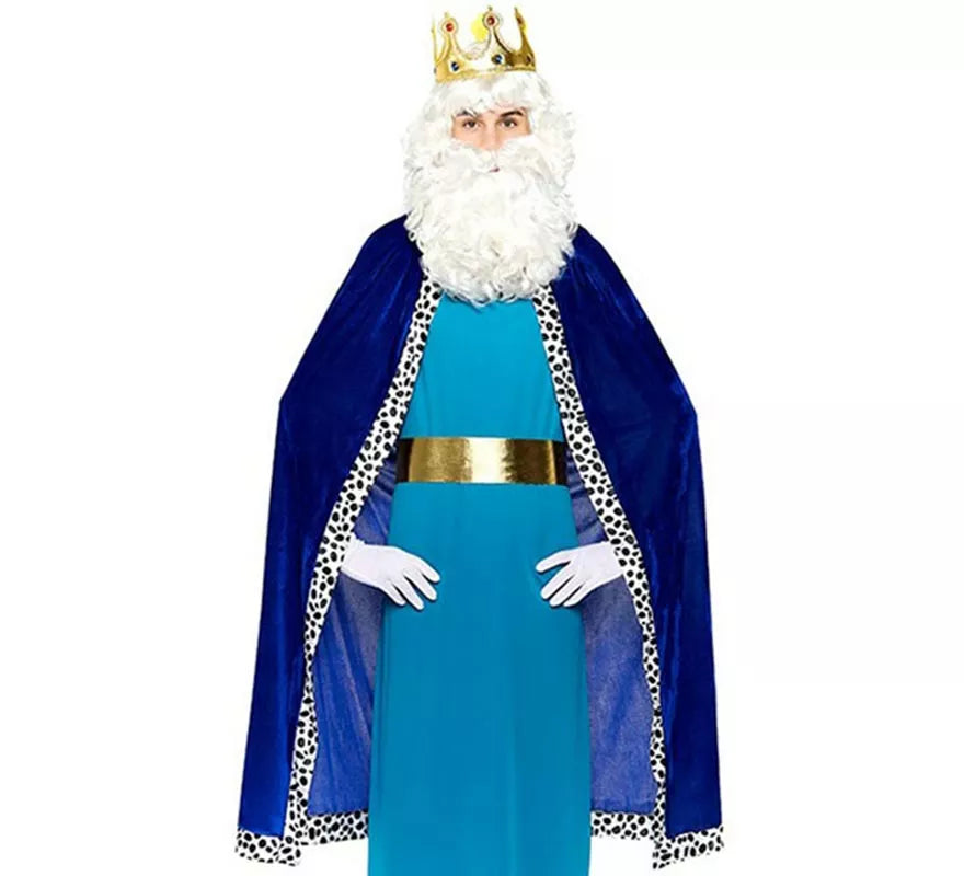 Translation missing: de.Kit Rey Mago azul adulto: Capa y Corona