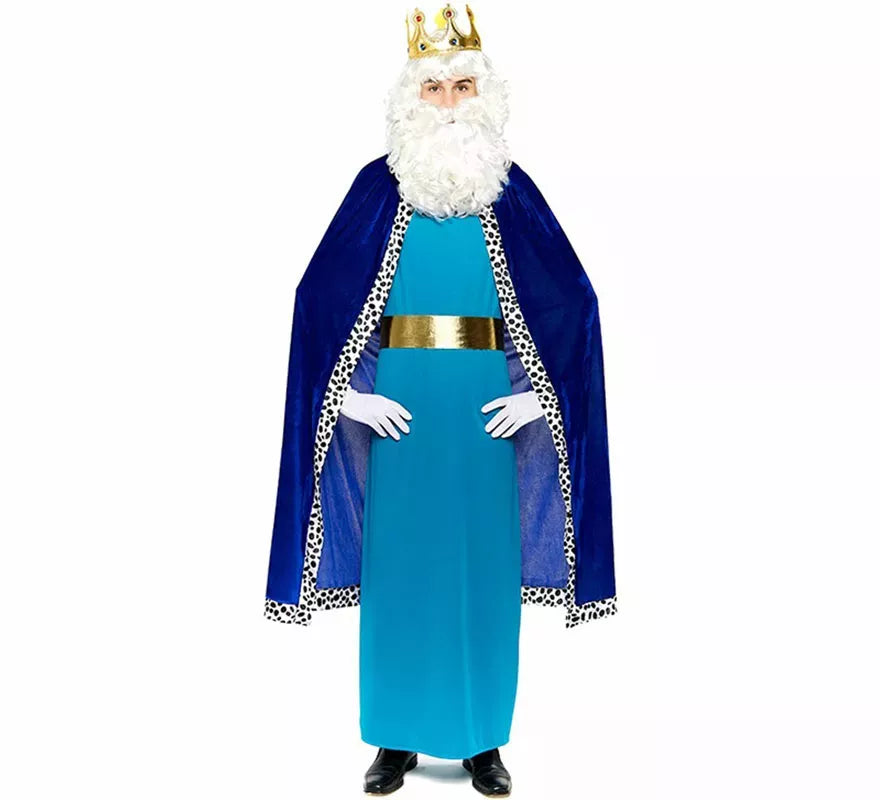 Translation missing: de.Kit Rey Mago azul adulto: Capa y Corona