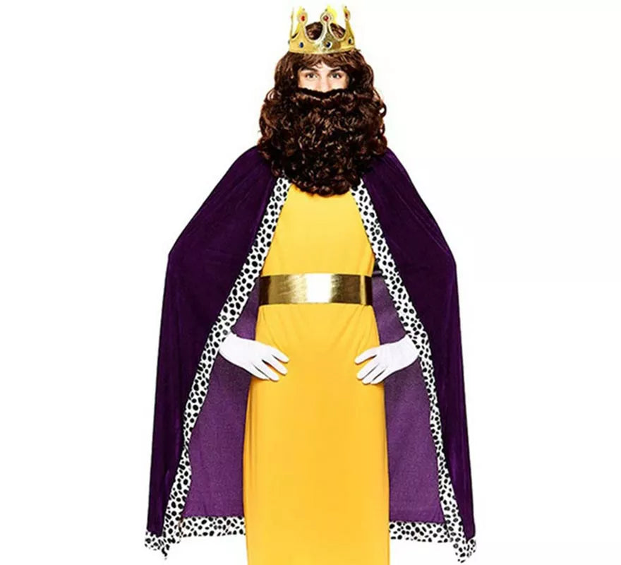 Translation missing: de.Kit Rey Mago morado adulto: Capa y Corona