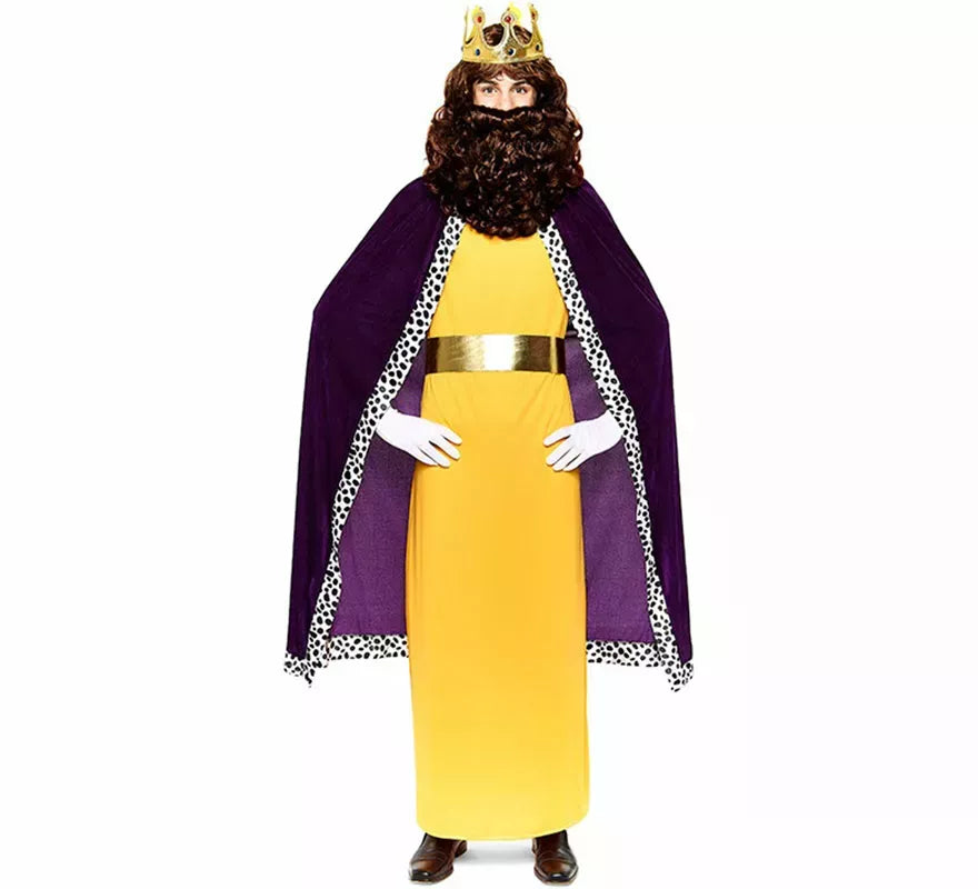 Translation missing: de.Kit Rey Mago morado adulto: Capa y Corona