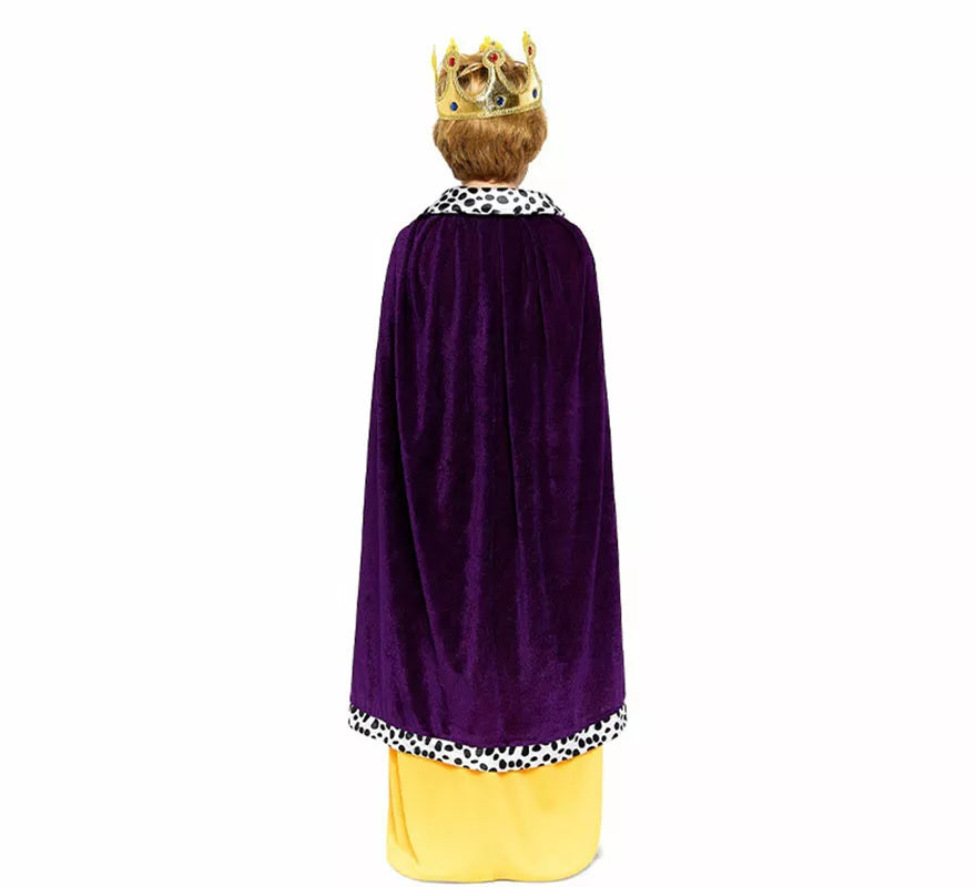 Translation missing: de.Kit Rey Mago morado Infantil: Capa y Corona