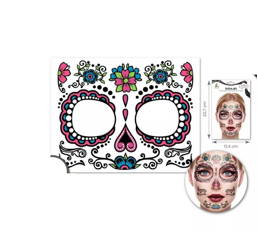 Translation missing: es.Kit Tatuaje Facial Catrina rosa