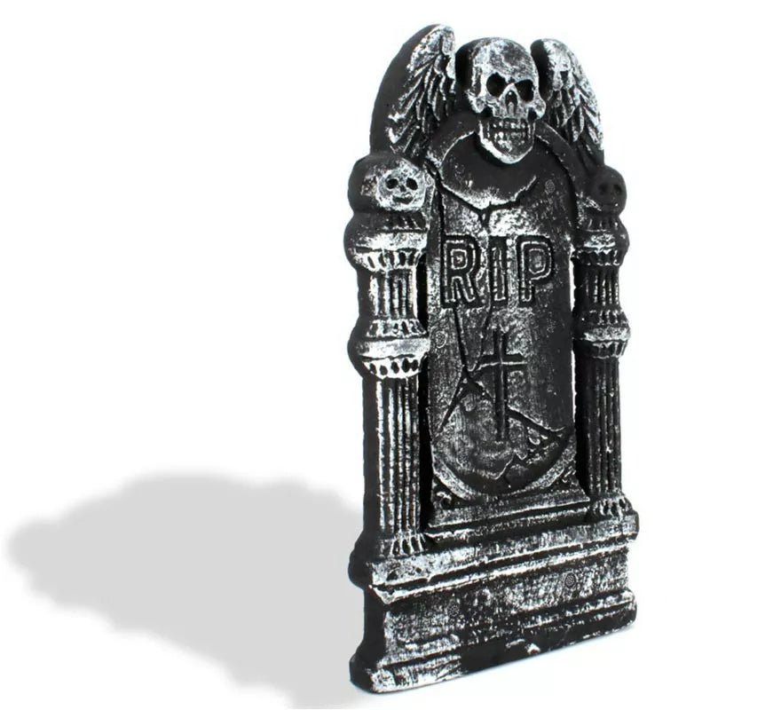 Translation missing: de.Lápida Ángel Calavera RIP de foam de 20x40 cm