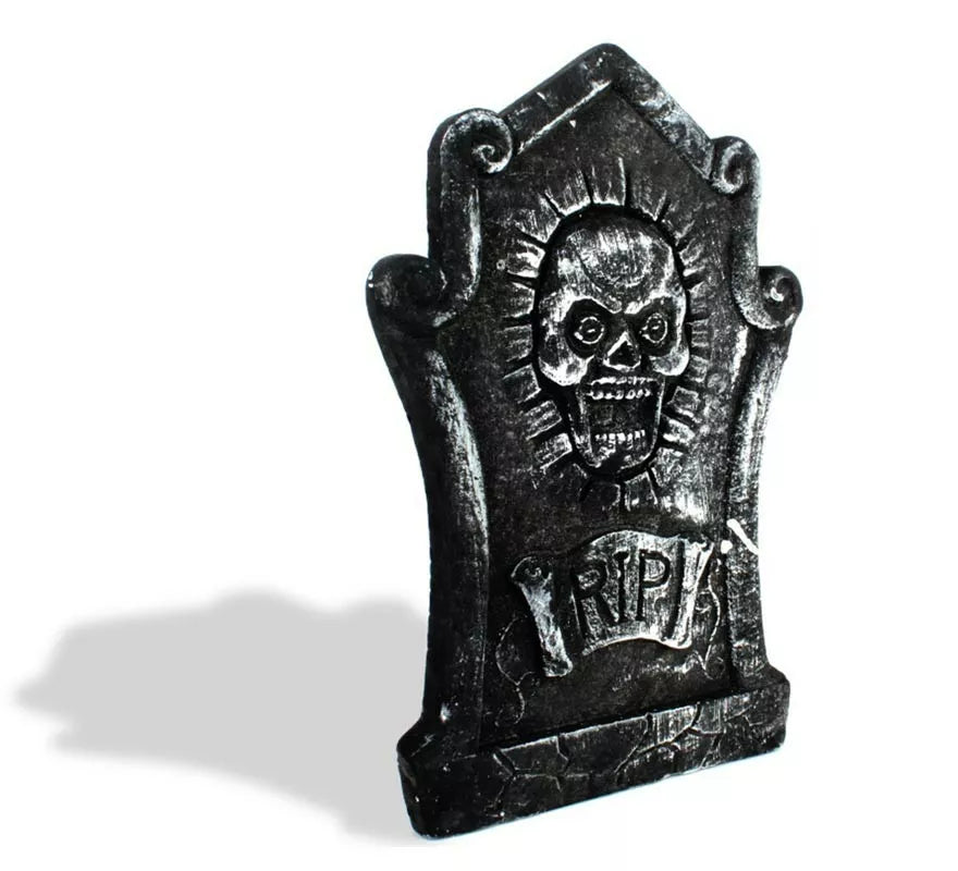 Translation missing: de.Lápida Calavera gritando RIP de foam de 29x43 cm
