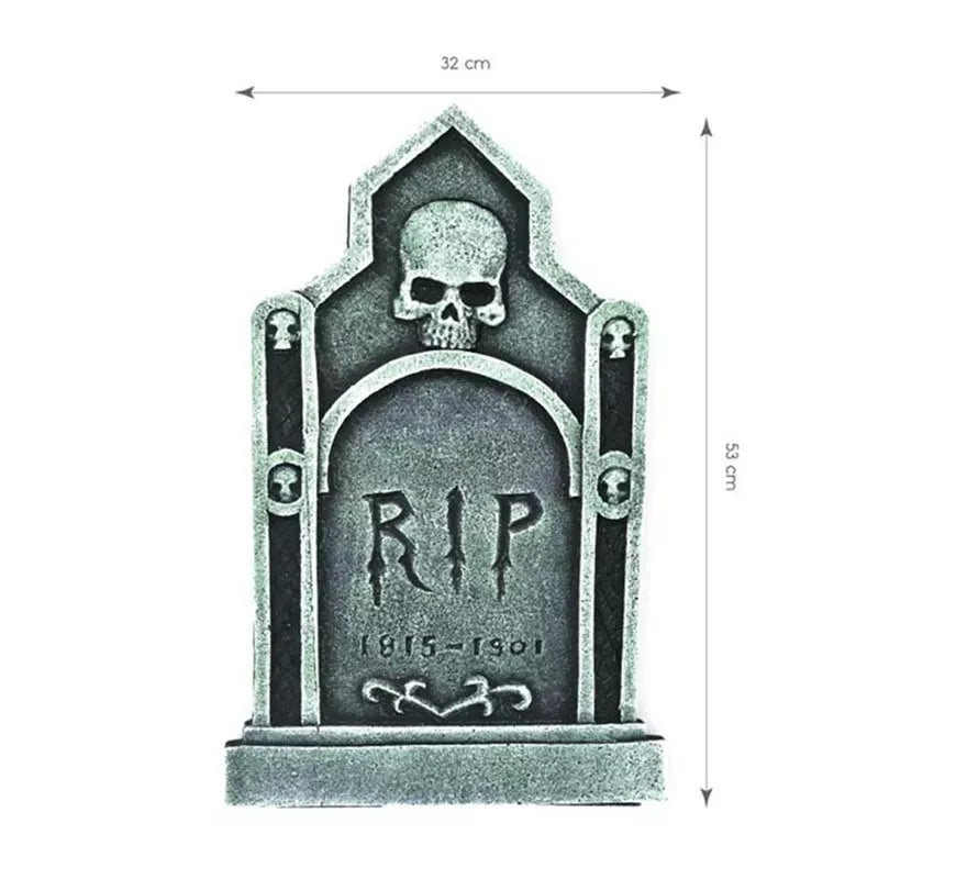 Translation missing: de.Lápida Calavera RIP de 53 cm