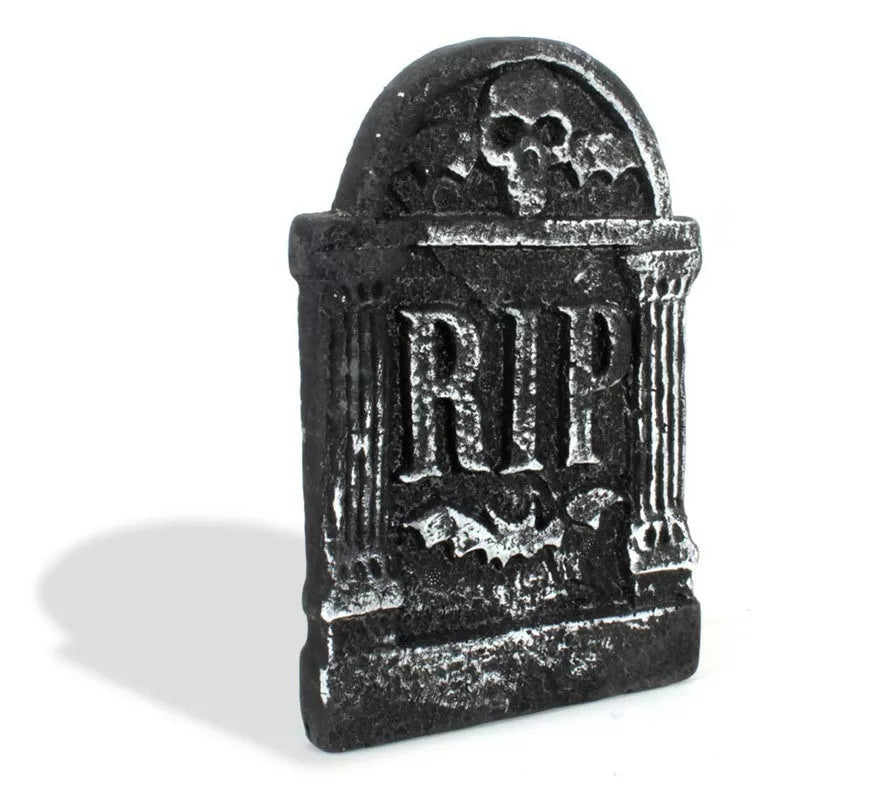 Translation missing: de.Lápida Calavera RIP de foam de 17x28 cm