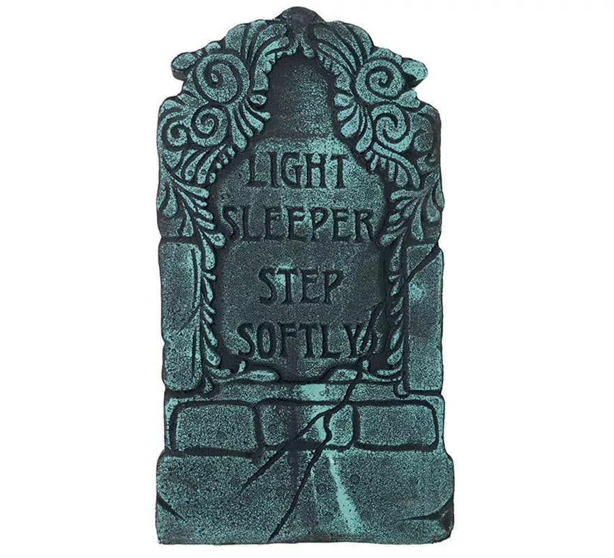 Translation missing: de."Lápida Cementerio ""Light Sleeper, Step Softly"" de 43x22 cm"