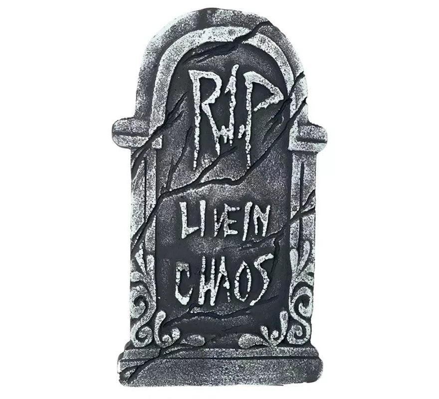 Translation missing: de."Lápida Cementerio ""Live in Chaos2 de 43x22 cm"
