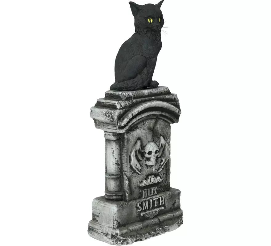 Translation missing: de.Lápida con Gato con Luz y Sonido de 90x40 cm