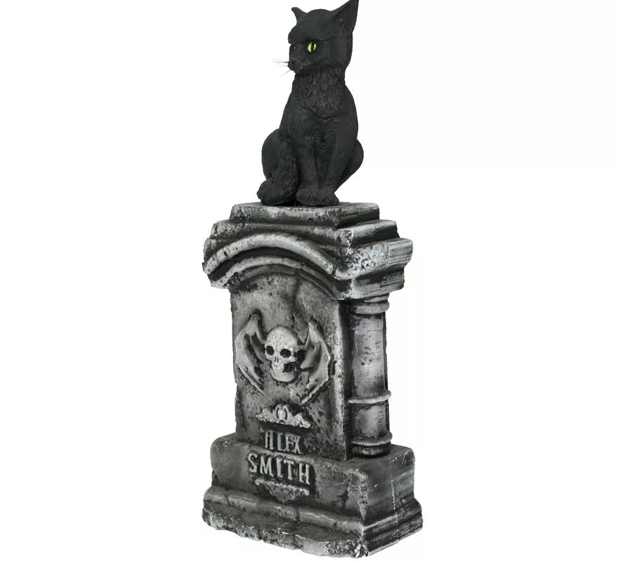 Translation missing: de.Lápida con Gato con Luz y Sonido de 90x40 cm