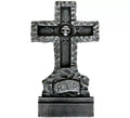 Lápida de Cementerio Cruz y RIP de 38x3x61 cm